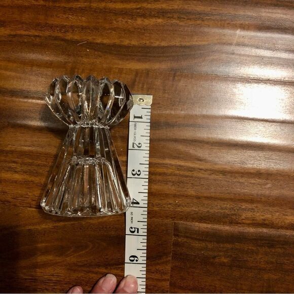 Pair of Glass Shabbat Candle Holders - Picture 7 of 10